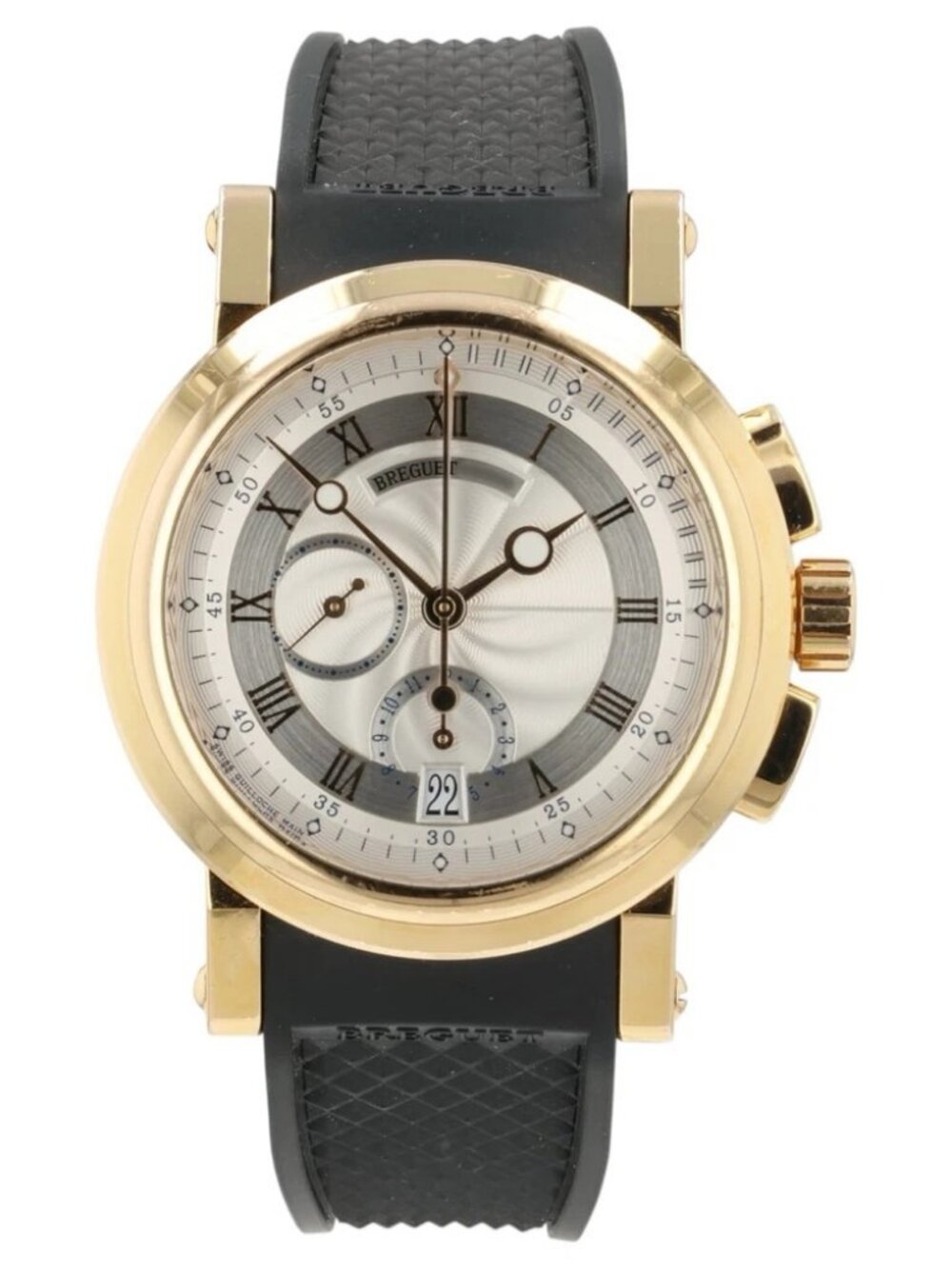 Breguet Marine Silver Dial 18k Rose Gold 42mm Automatic Men’s Watch 5827BR